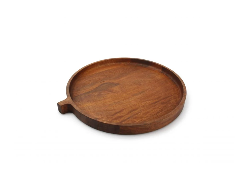 Serveerschaal 40XH3,5cm- hout- Chop- 805633