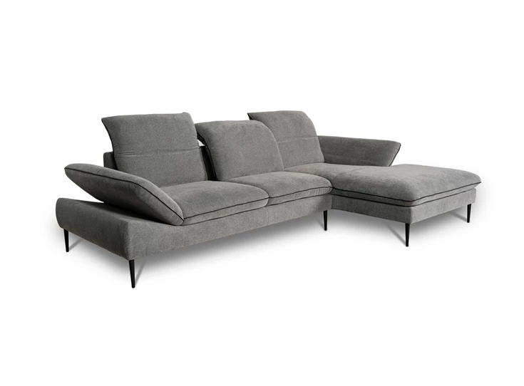 Enjoy&More W.Schillig hoekzetel stof open schuin aanzicht