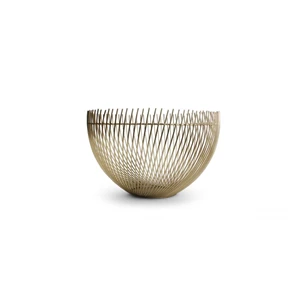 Draadmand 30Xh18cm- goud- Twisted- Iris- 820172