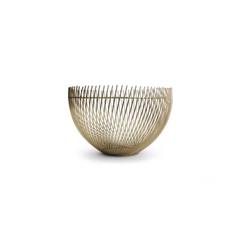 Draadmand 30Xh18cm- goud- Twisted- Iris- 820172