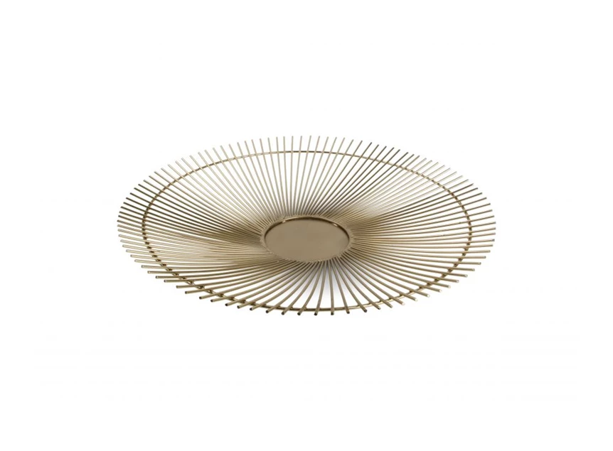Draadmand 40Xh5cm- goud- Twisted- Iris- bovenaanzicht