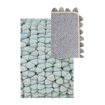 330-620-158 Haans Vloerkleed Pebble 120x60cm Sky grey