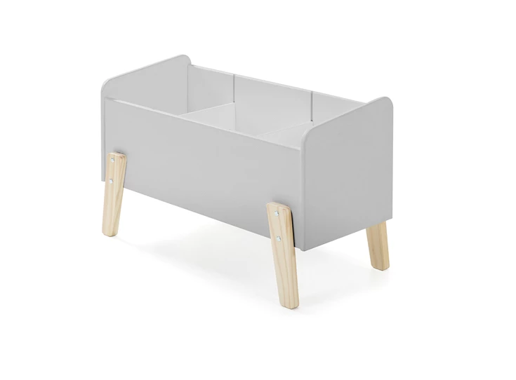 KITB1015 kiddy vipack massief grenen grijs mdf toybox speelkoffer opbergen kinderkamer