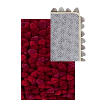 330-620-014 Haans Vloerkleed Pebble 300x200cm Chili rood