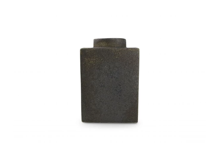 Vaas 18,5Xh28cm- antraciet- Cube- 820232