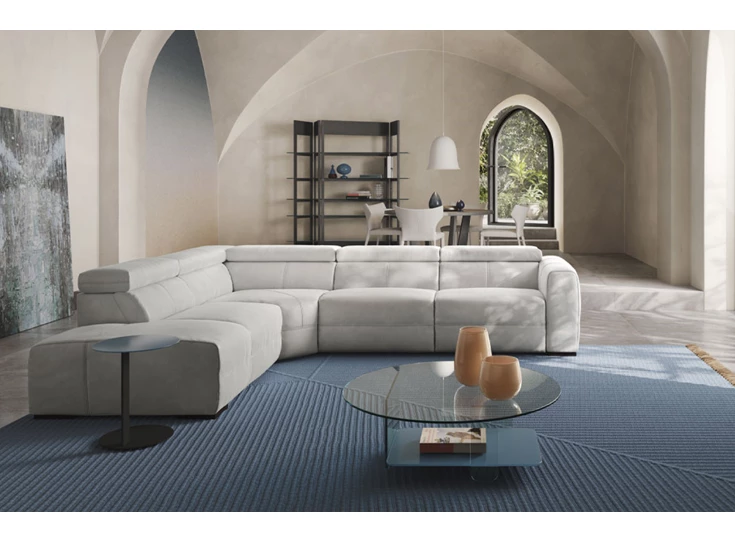 Sfeerfoto Salontafel en bijzettafel Cava Havenly E04504X & E04509X Natuzzi Italia