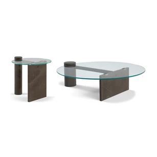 Salontafel en bijzettafel Frost Fossena T847001XNA & T847002XNA Natuzzi Italia