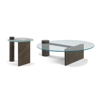 Salontafel en bijzettafel Frost Fossena T847001XNA & T847002XNA Natuzzi Italia