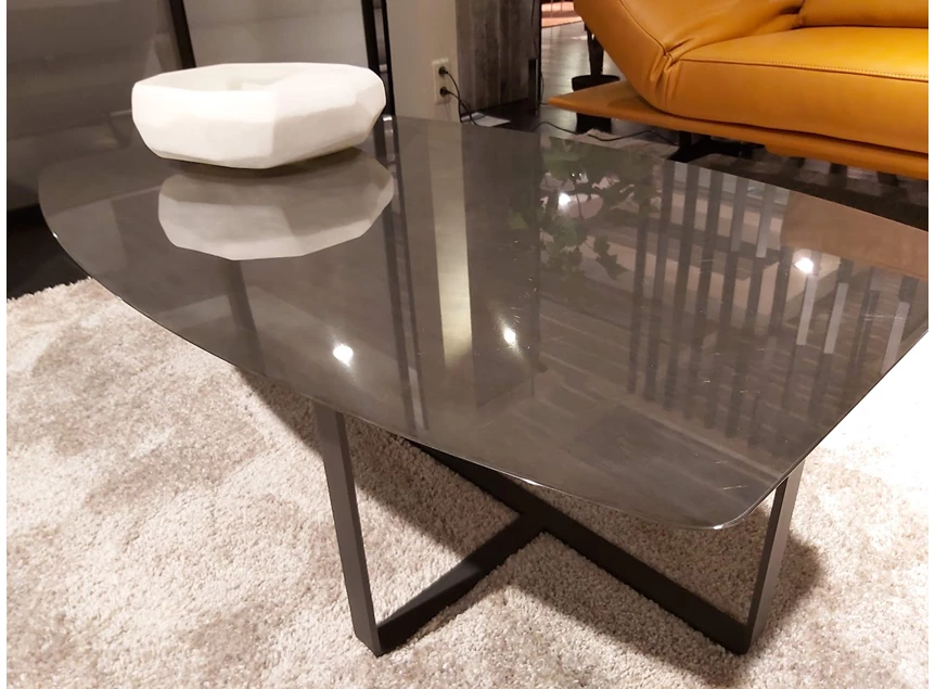Detail Salontafel Tempo Nickel Silver T134M04 Natuzzi Italia