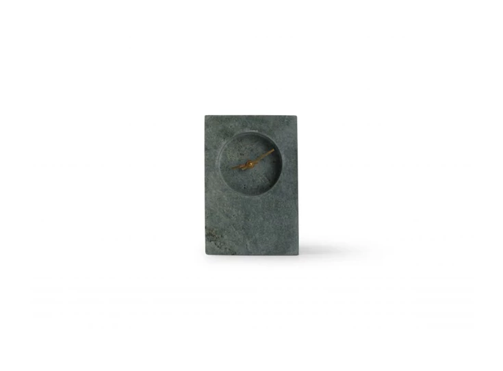Tafelklok 13Xh20cm- marble groen- Zone- 825046
