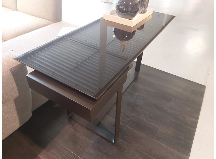 Zijkant Console Omega Glossy Coffee E007MMW Natuzzi Italia