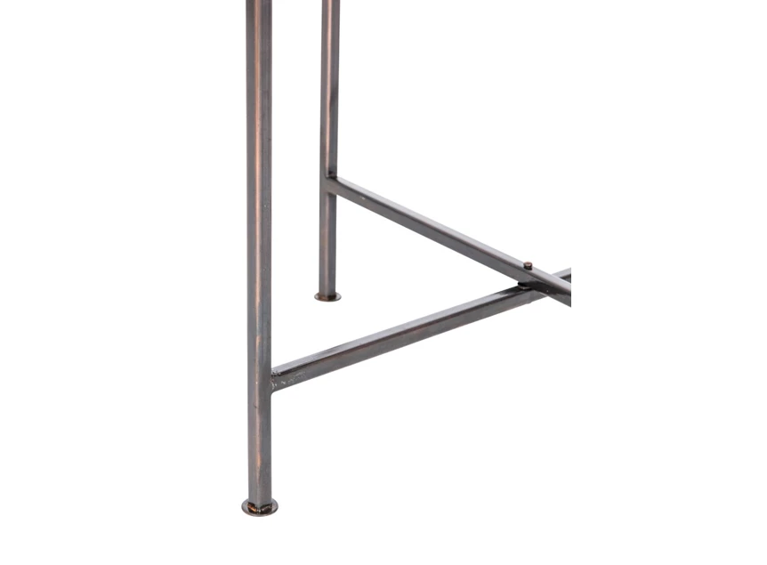 Set/2 bijzettafeltjes metaal rond detail onderstel J-Line