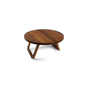 Dienblad op voet 48Xh19cm- hout- Dina- 805682