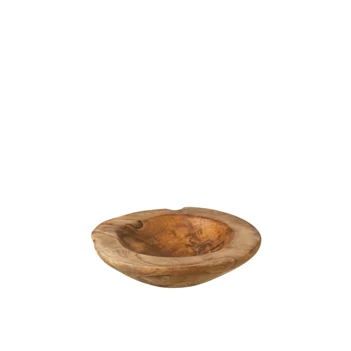 onregelmatige schaal- Igor- teak hout- naturel- small- 10880