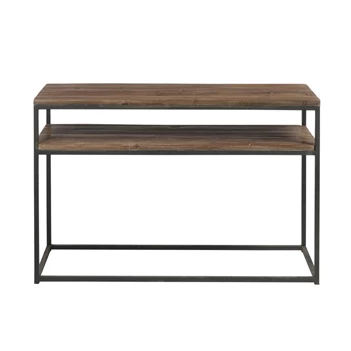 Console- hout- bruin/zwart- (120*40*78cm)- 78554