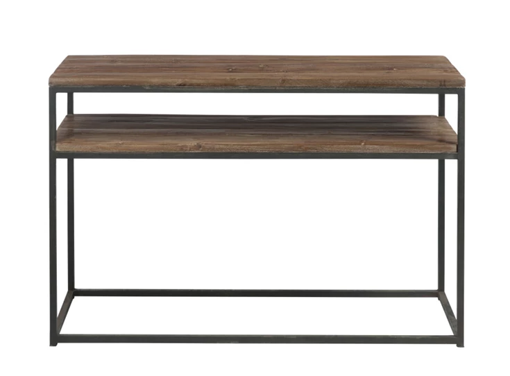Console- hout- bruin/zwart- (120*40*78cm)- 78554