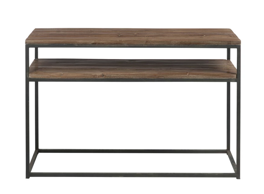 Console- hout- bruin/zwart- (120*40*78cm)- 78554