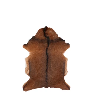 Vloermat- geitenvel- naturel- bruin- 81X60X1- 75372