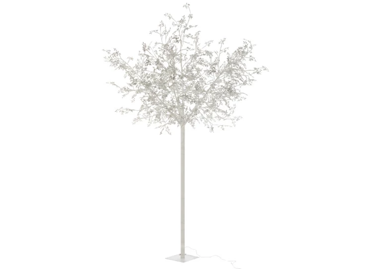 Boom blad- gli+led- metaal- zilver- extra large- (140X140X250cm)- 6639