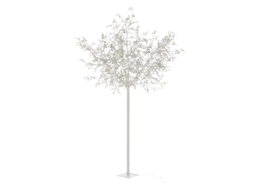 Boom blad- gli+led- metaal- zilver- extra large- (140X140X250cm)- 6639