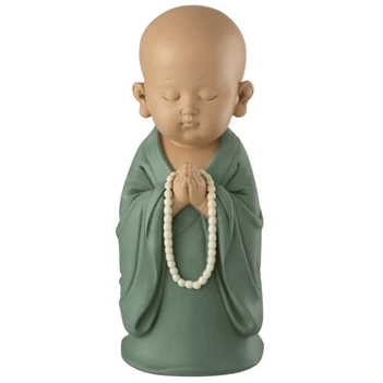 Monnik ketting- poly- petrol- (14X13X32Ccm)- 11561