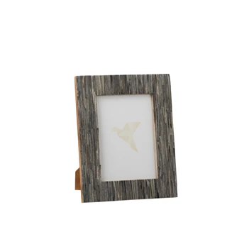 Fotokader 13X18- emma- hout/hoorn- blauw- large- 11929