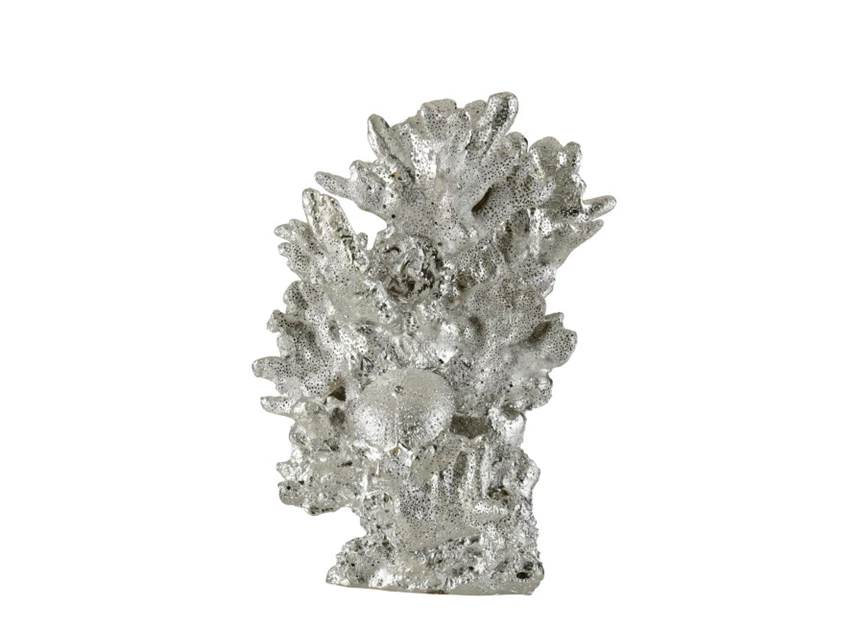 Koraal hoog- poly- zilver- (17,5X14,5X24cm)- 2328
