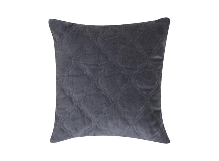 7003GFDT21 B Living Sierkussen Moroccan Velvet 45x45cm Grey blue