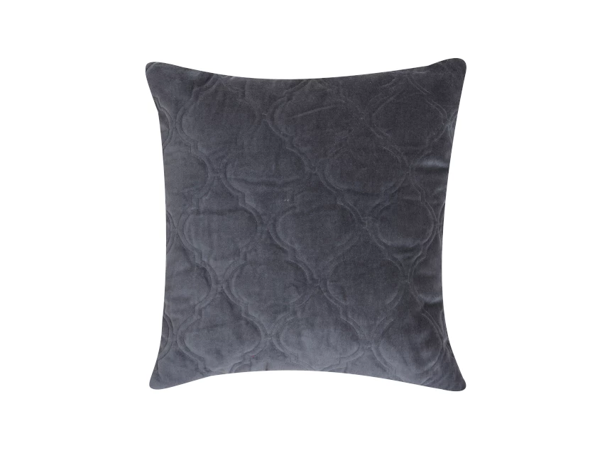7003GFDT21 B Living Sierkussen Moroccan Velvet 45x45cm Grey blue