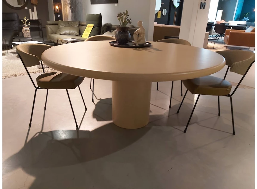 Tafel Callisto Round Mortex 30 Licht Abrico Liz Tables