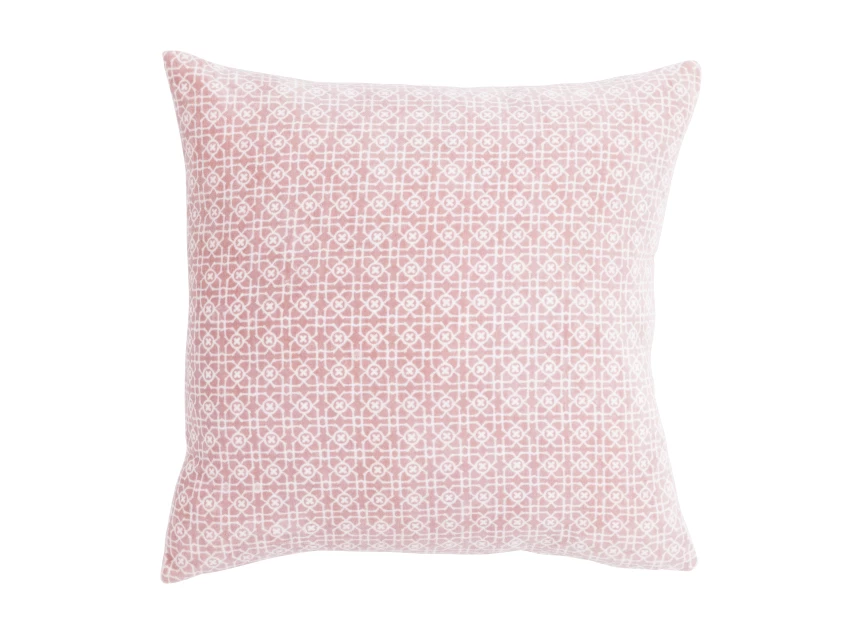 7003GGGB02 B Living Sierkussen Tile print 45x45cm Pink/off-white