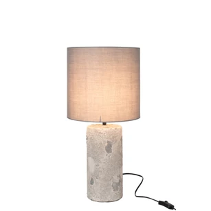 Lamp+kap Greta- beton- grijs- smal- 15507