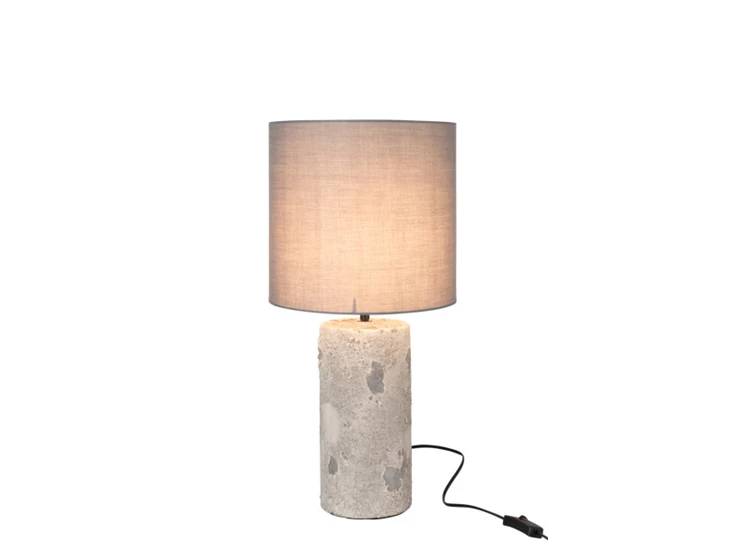 Lamp+kap Greta- beton- grijs- smal- 15507