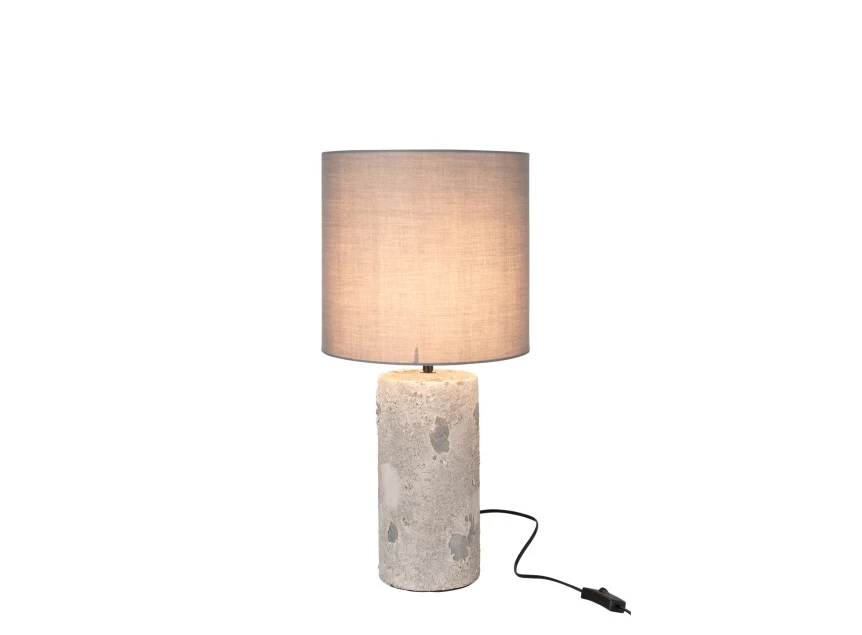Lamp+kap Greta- beton- grijs- smal- 15507