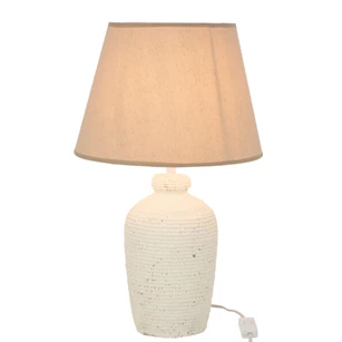 Lamp Esmee- cem/tex- wit/beige- 15364
