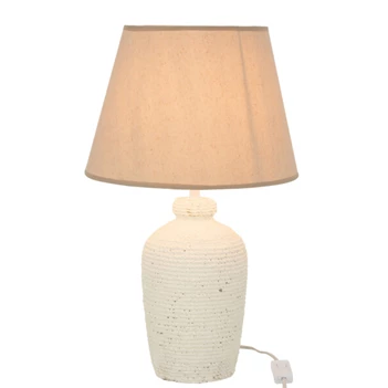 Lamp Esmee- cem/tex- wit/beige- 15364