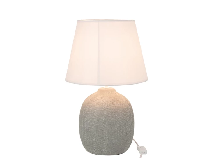 Lamp Milou- cem/tex- greige/wit- large- 15366