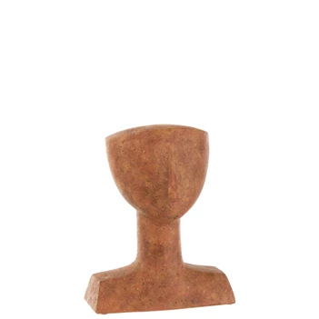 Figuur Lea- poly- terracotta- 21546