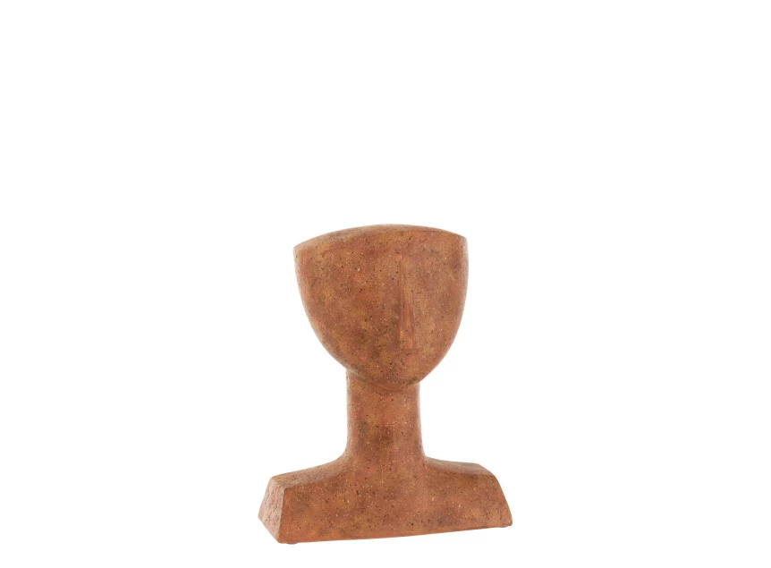 Figuur Lea- poly- terracotta- 21546