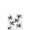 Pak 20 vervetten palmbomen- papier- zwart- smal- 20450