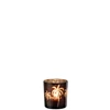 Theelichthouder palmboom- glas- bruin- smal- 21802
