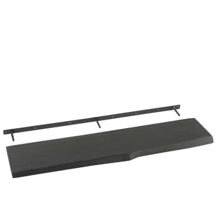 Muurplank Gerard- acaciahout- zwart- large- 23911