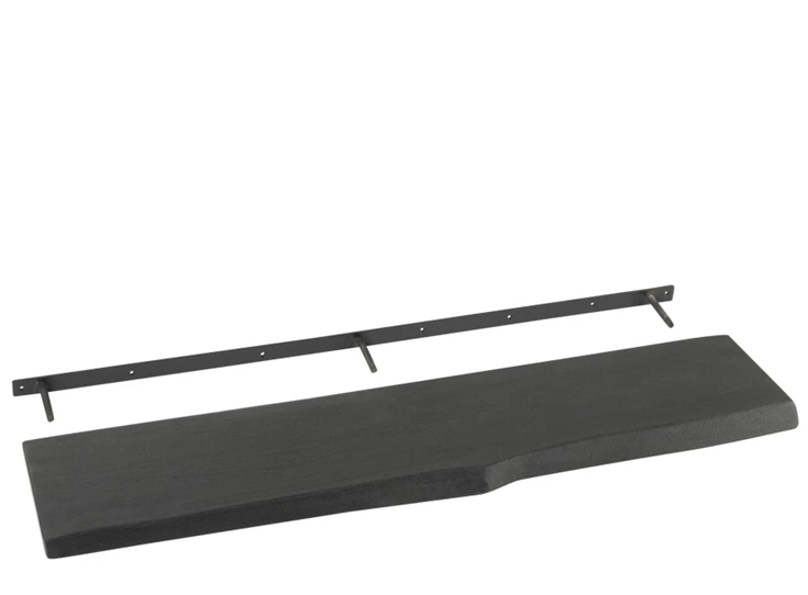 Muurplank Gerard- acaciahout- zwart- large- 23911