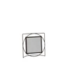 Fotokader vierkant- metaal/glas- donkerbruin- 20402
