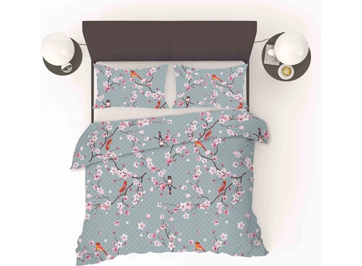 Refined bedding dekbedovertrek- japon blue- 240x200/220 + 2 kussenslopen