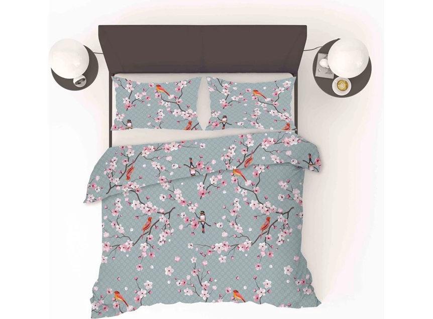 Refined bedding dekbedovertrek- japon blue- 240x200/220 + 2 kussenslopen