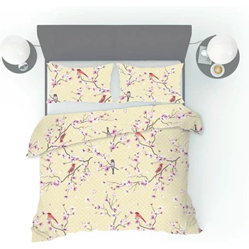 Refined bedding dekbedovertrek- japon cream- 240x200/220+ 2 kussenslopen 60x70