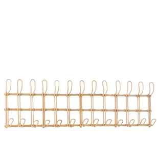 Kapstok Ellen- 12haken- rotan- naturel- 20777