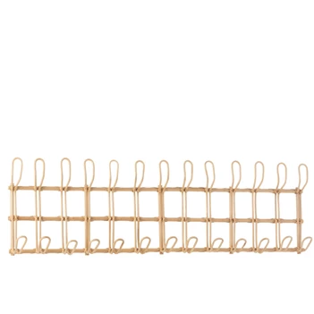 Kapstok Ellen- 12haken- rotan- naturel- 20777