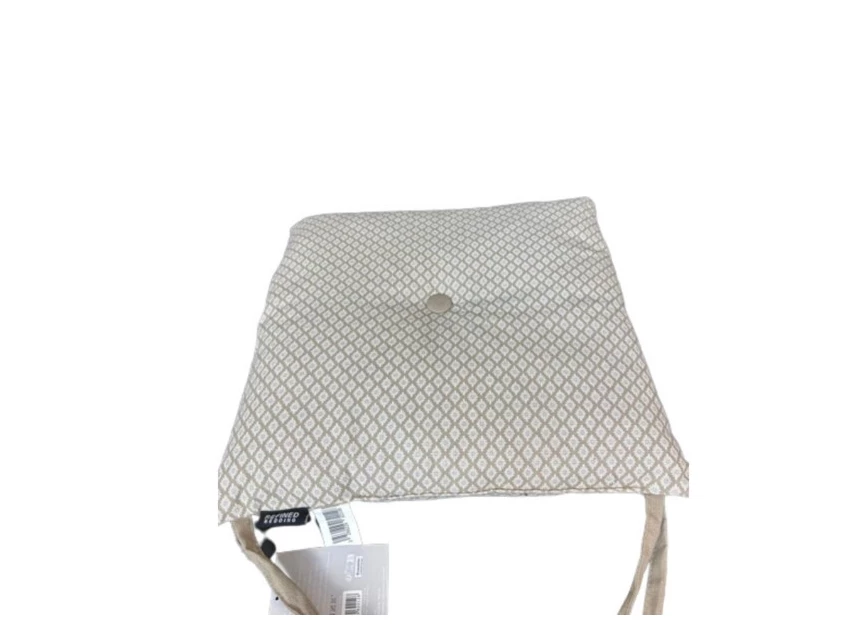 Stoelkussen taupe- print